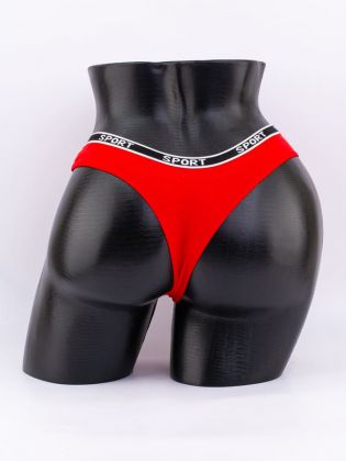 Стринги с черным поясом с надписью "sport" - фото 3