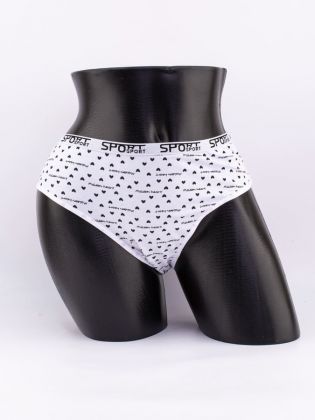 Слипы "maiden heart" с сердечками и эластичным поясом - фото 1