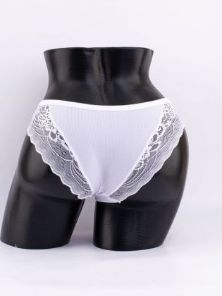 Слипы в рубчик с кружевом №2 - фото 3