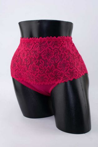 Слипы с цветочным кружевом - фото 1