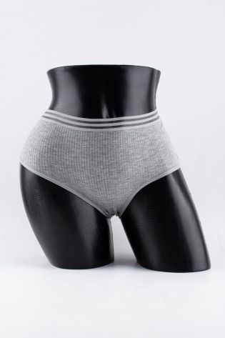 Слипы в рубчик с прозрачным поясом - фото 1