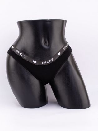 Слипы с эластичным поясом с надписью "sport" - фото 1