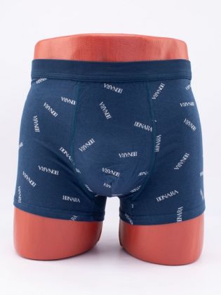 Однотонные мужские боксеры с надписями "Donara" - фото 1