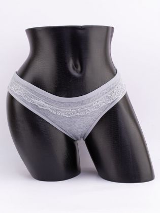 Слипы вафельные с кружевом - фото 1