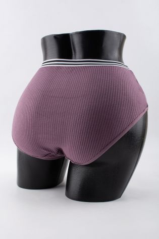 Слипы в рубчик с двумя черными полосками - фото 3