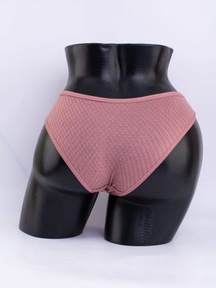 Слипы вафельные с кружевной вставкой - фото 3