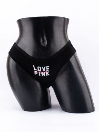 Слипы с надписью "love pink" - фото 1