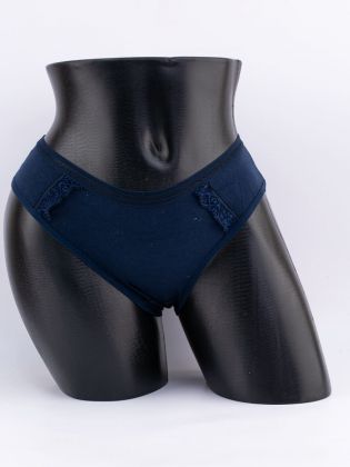 Слипы с кружевом и сеточным поясом - фото 1