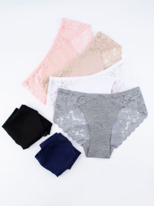 Слипы с цветочным кружевом  - фото 2