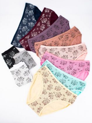 Слипы в горошек с цветочным принтом - фото 2