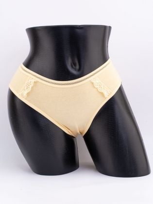 Слипы с кружевом и сеточным поясом - фото 1