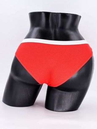 Слипы в рубчик с белым поясом - фото 3