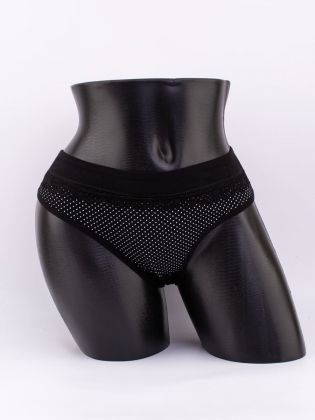 Слипы в горошек с кружевом - фото 1