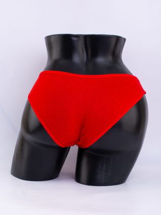 Слипы вафельные с кружевной вставкой - фото 3