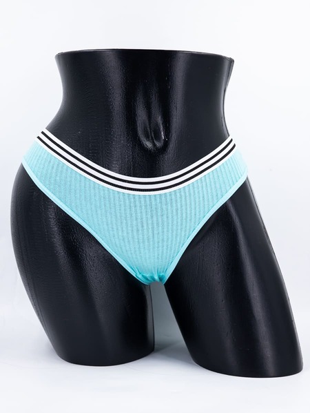 Слипы в рубчик с двумя черными полосками