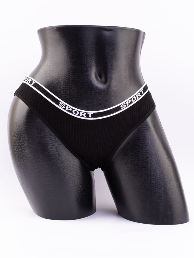 Слипы в рубчик с надписью "sport"