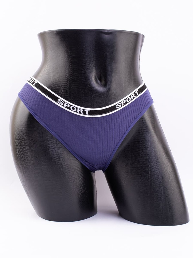 Слипы в рубчик с надписью "sport"