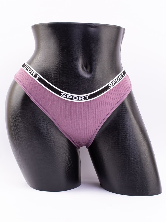 Слипы в рубчик с надписью "sport"