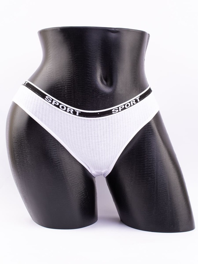 Слипы в рубчик с надписью "sport"