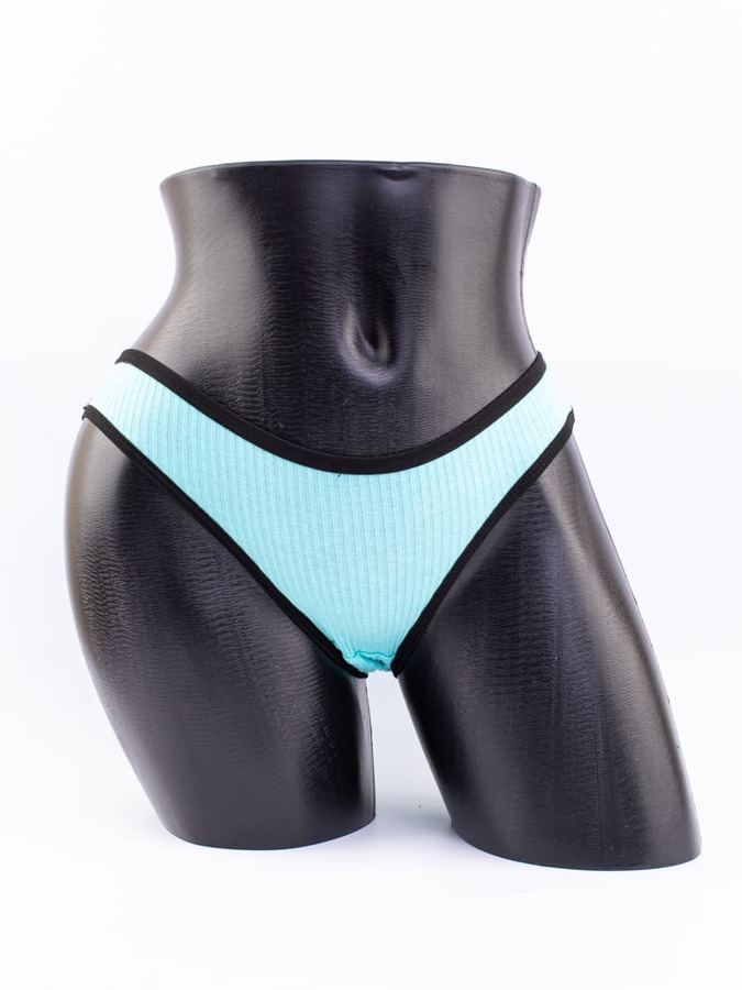 Слипы в рубчик с черной полоской