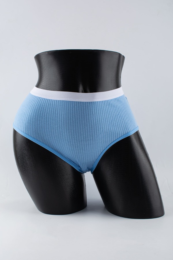 Слипы в рубчик с белым поясом