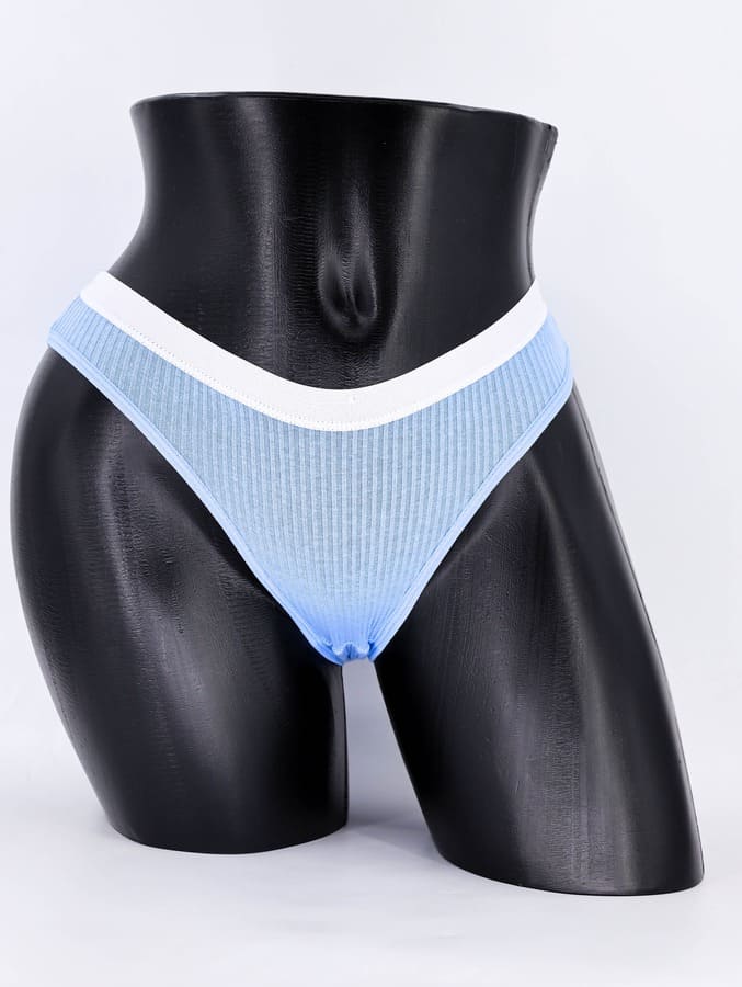 Слипы в рубчик с белым поясом