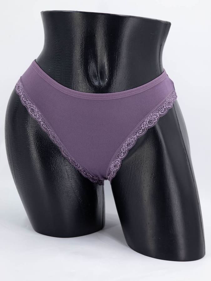 Бамбуковые слипы с кружевом