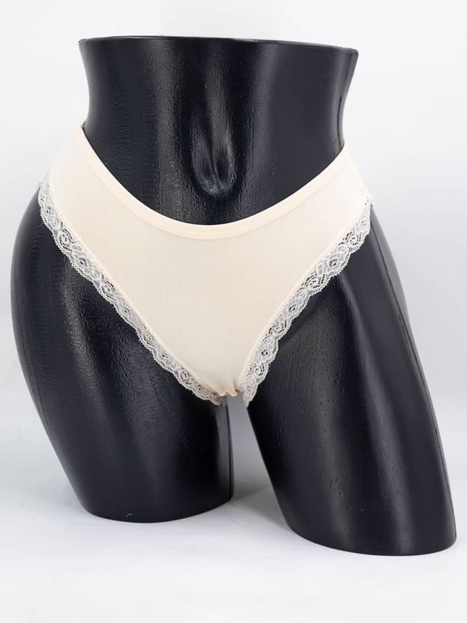 Бамбуковые слипы с кружевом