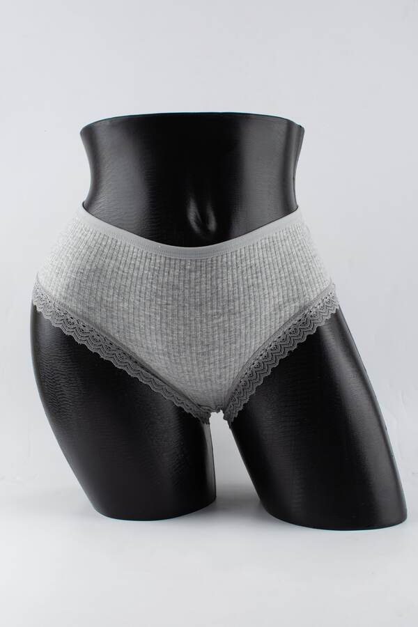 Слипы в рубчик с кружевом