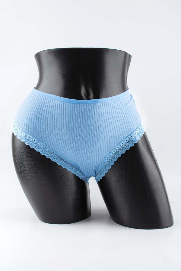 Слипы в рубчик с кружевом