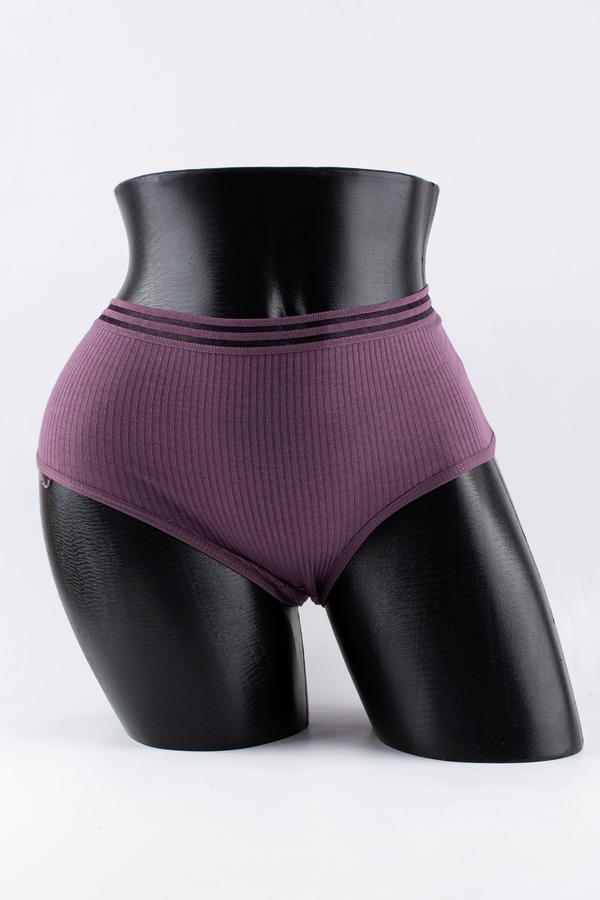 Слипы в рубчик с прозрачным поясом