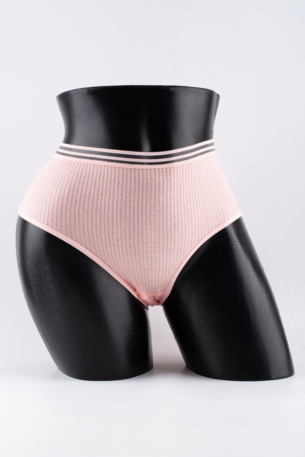 Слипы в рубчик с прозрачным поясом