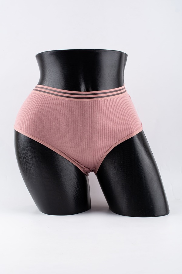 Слипы в рубчик с прозрачным поясом