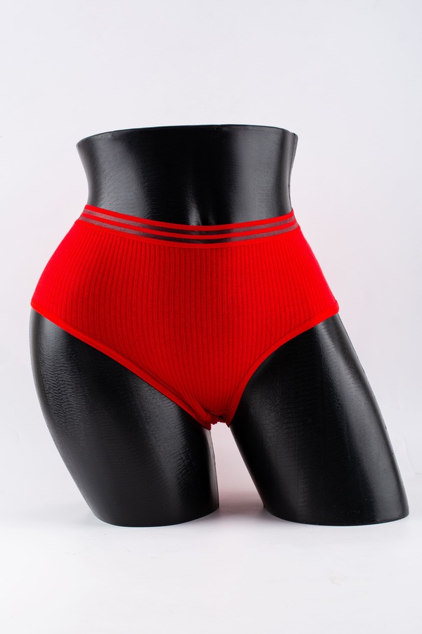 Слипы в рубчик с прозрачным поясом