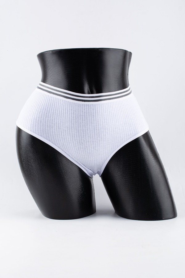 Слипы в рубчик с прозрачным поясом