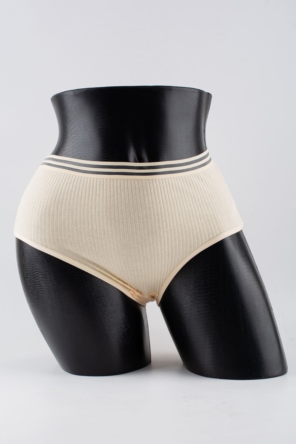 Слипы в рубчик с прозрачным поясом