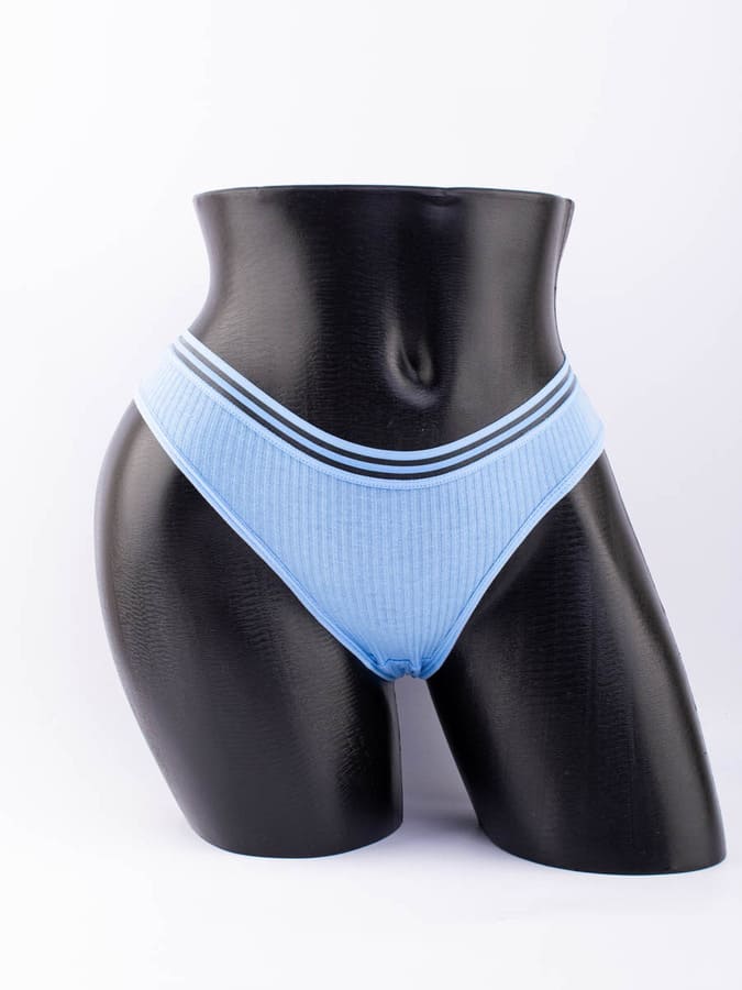 Слипы в рубчик с прозрачным поясом 