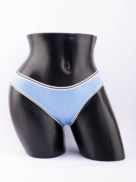 Слипы в рубчик с белым поясом и черной полоской 