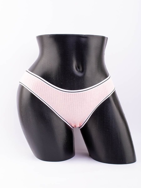 Слипы в рубчик с белым поясом и черной полоской 