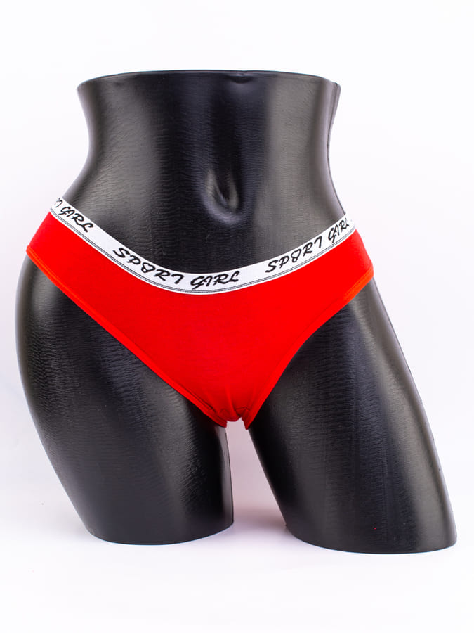 Слипы с эластичным поясом и надписью "sport"