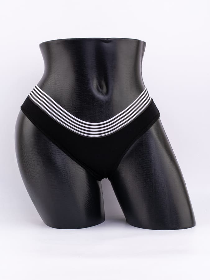 Слипы с эластичным поясом "зебра"