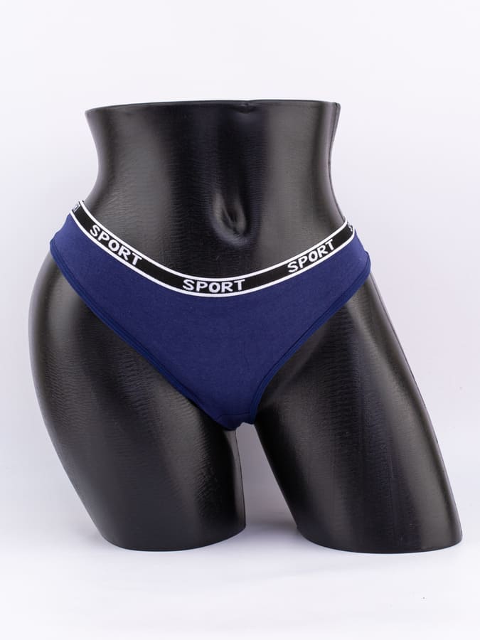 Стринги с черным поясом с надписью "sport"