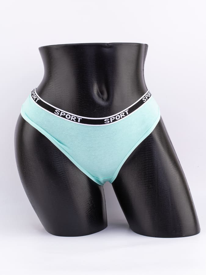 Стринги с черным поясом с надписью "sport"