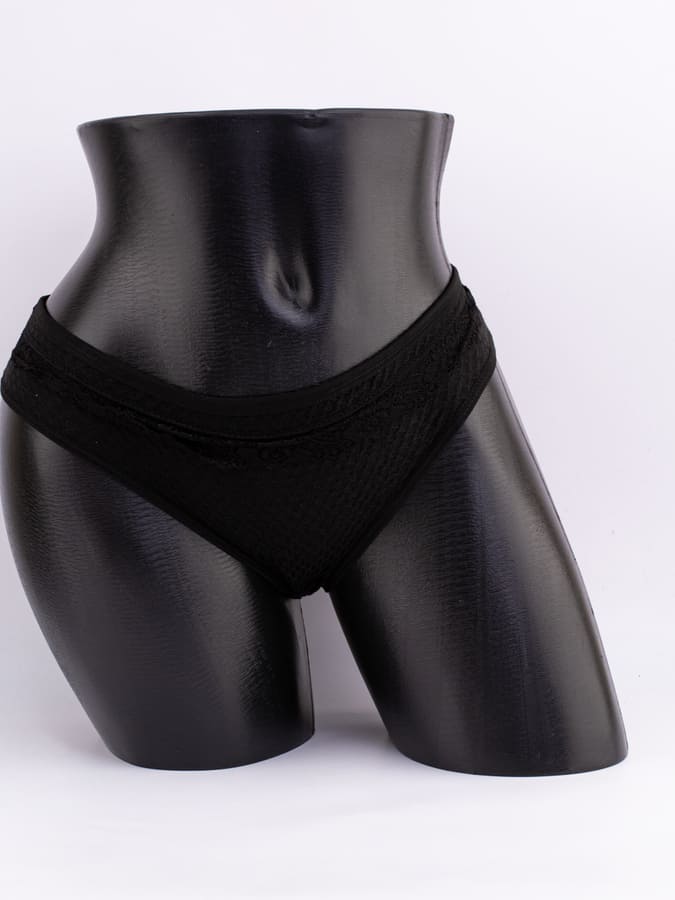 Слипы вафельные с кружевом