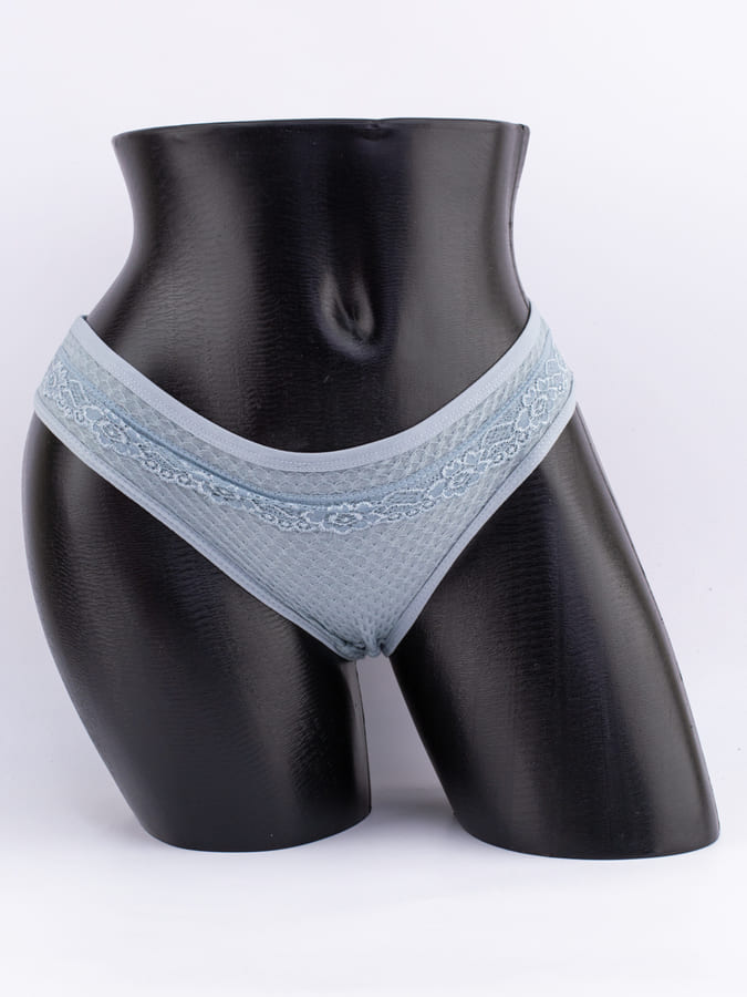 Слипы вафельные с кружевом