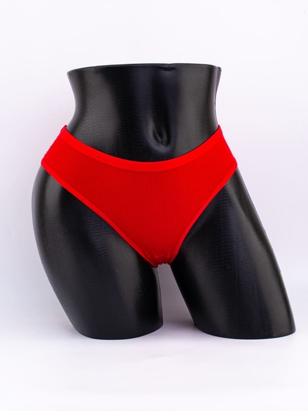 Слипы в рубчик с кружевом №1