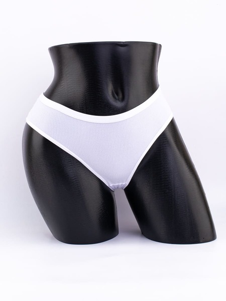 Слипы в рубчик с кружевом №1