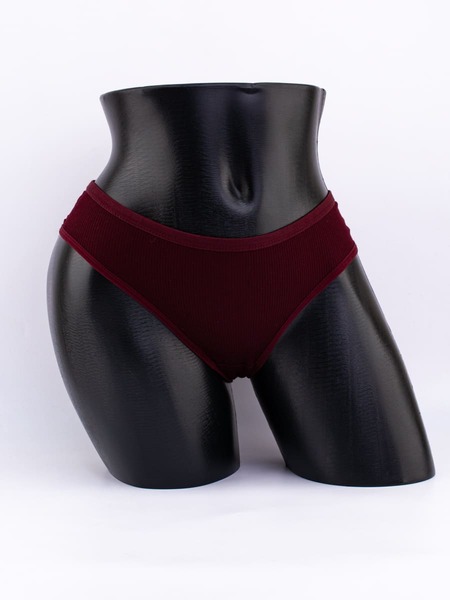 Слипы в рубчик с кружевом №1