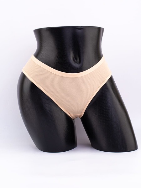 Слипы в рубчик с кружевом №1