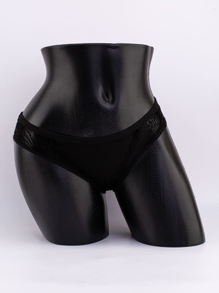 Слипы в рубчик с кружевом №2